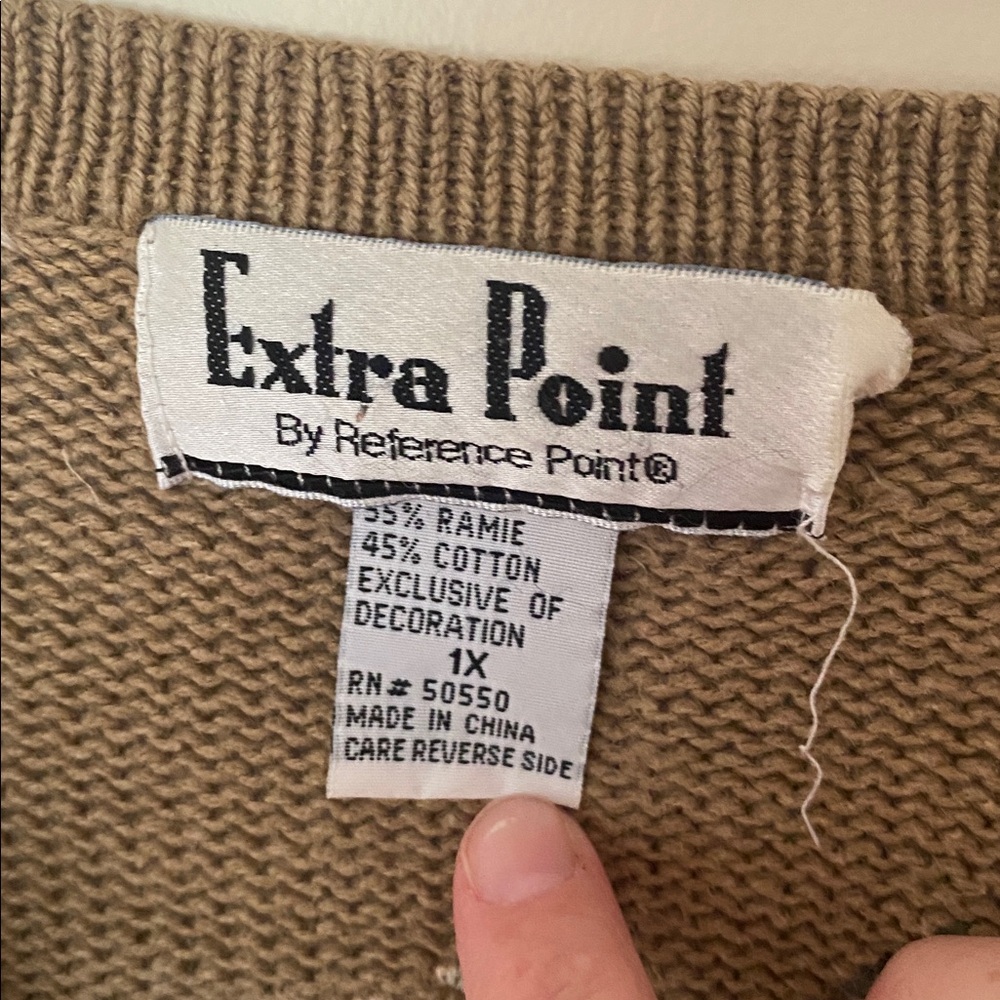 Vintage Extra Point by Reference Point Fall Patch… - image 2